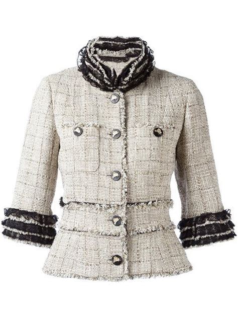 płaszcz coco chanel|chanel cotton tweed jacket.